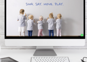Grafik von einem Monitor mit dem Layout der Website