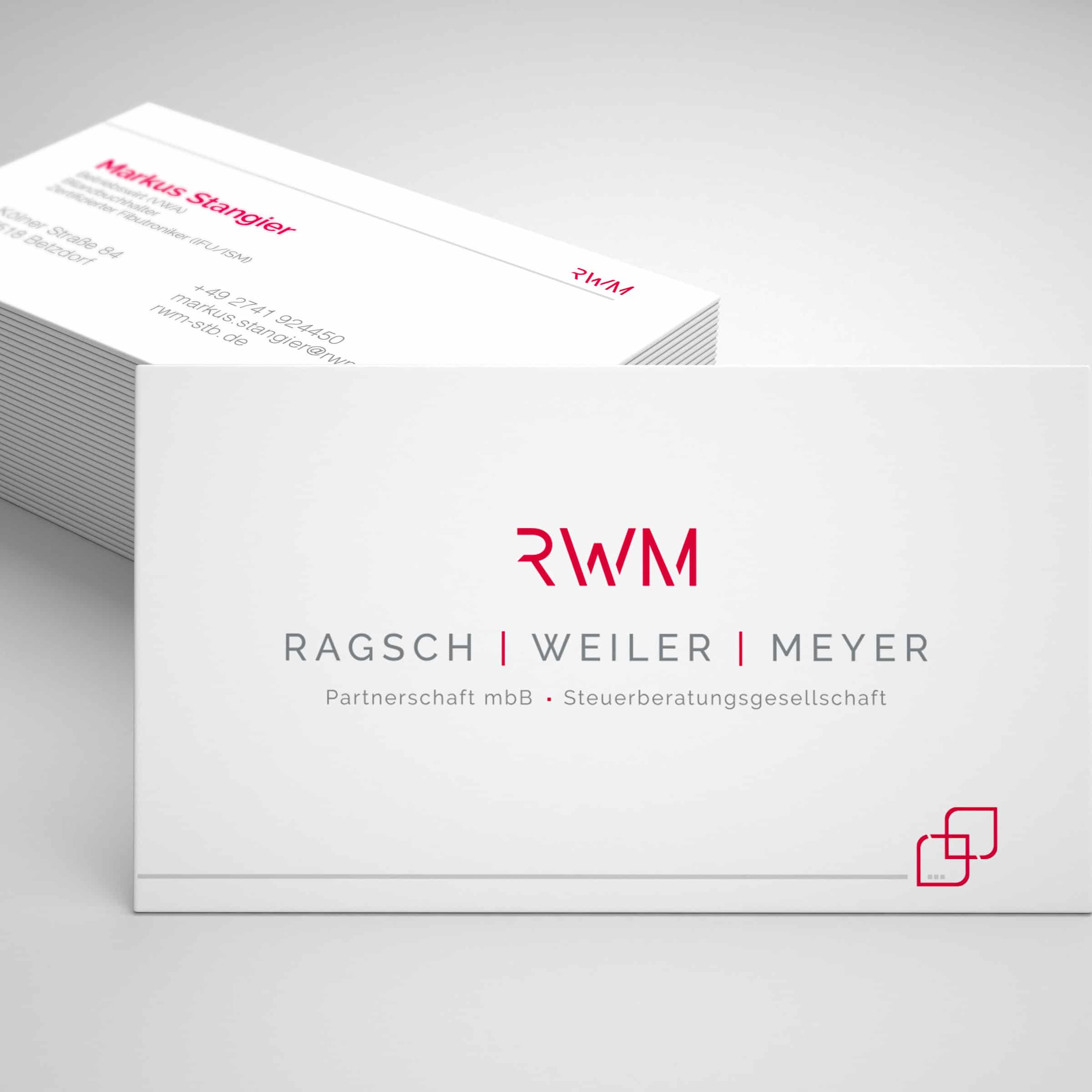Visitenkartendesign RWM
