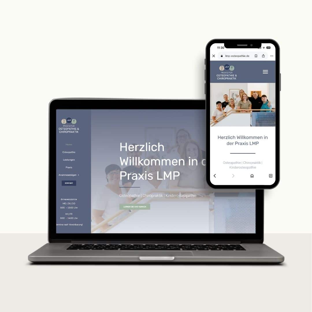 Mockup der Seite LMP Osteoptahie